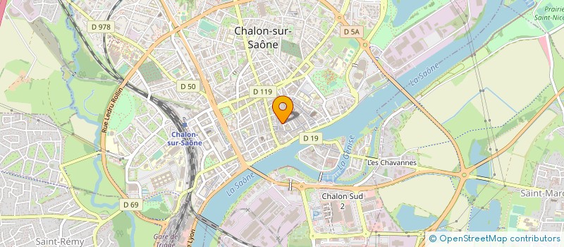localisation de l'entreprise COIFFURE SERVICE à CHALON-SUR-SAONE