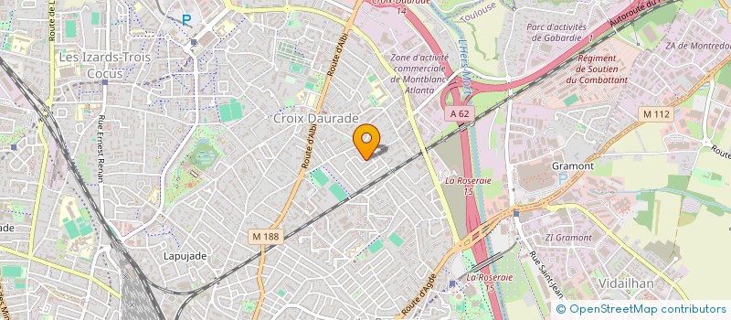 localisation de l'entreprise COIFFURE SERVICE A DOMICILE C S A D à TOULOUSE