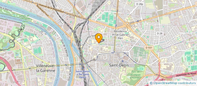 localisation de l'entreprise COIFFURE SERVICES à SAINT-DENIS