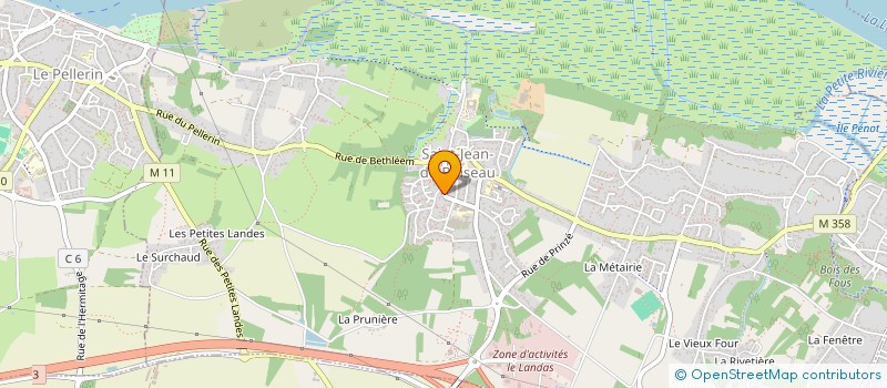 localisation de l'entreprise COIFFURE TANDEM  SAINT-JEAN-DE-BOISEAU