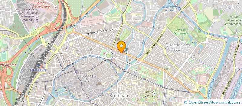 localisation de l'entreprise COIFFURE TISSERAND SARL  STRASBOURG