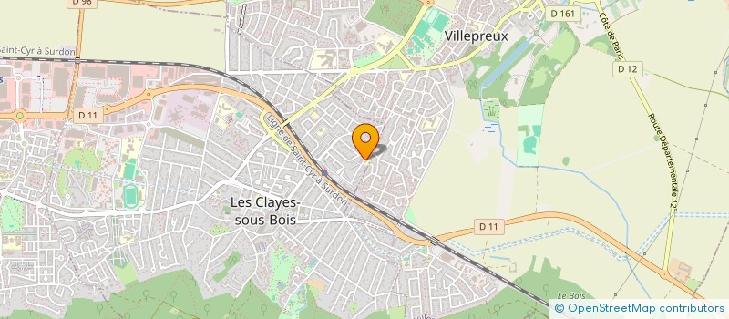 localisation de l'entreprise COIFFURE TOUS SERVICES  LES CLAYES-SOUS-BOIS