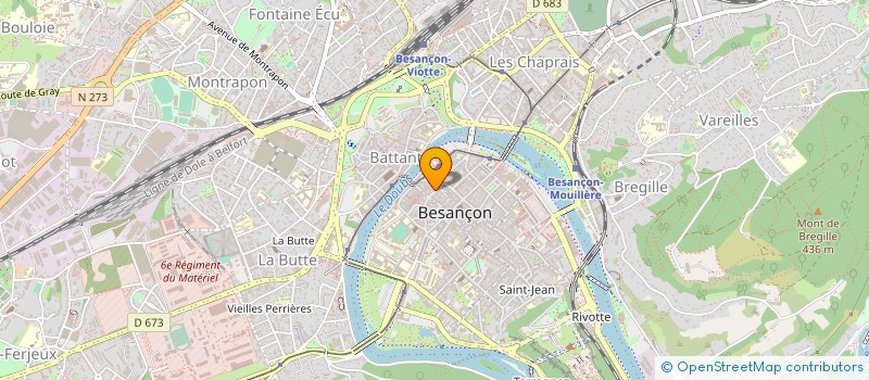 localisation de l'entreprise COIFFURSTARS à BESANCON