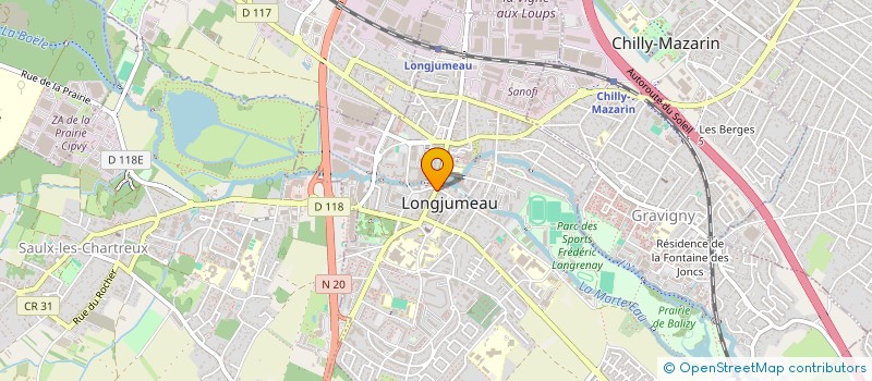localisation de l'entreprise COIFSHOP à LONGJUMEAU