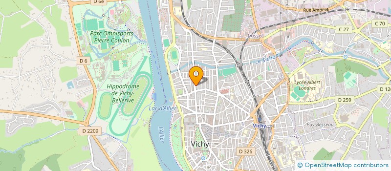 localisation de l'entreprise COIFVICVRILL à VICHY