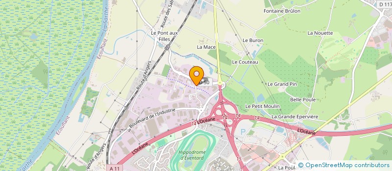 localisation de l'entreprise COIGNARD INVEST à ECOUFLANT