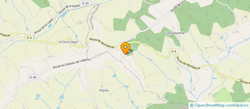 localisation de l'entreprise COILAGE  SAINT-PAUL-FLAUGNAC