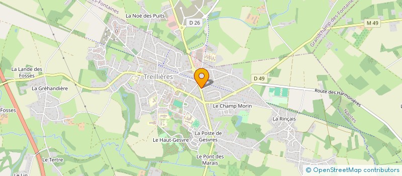 localisation de l'entreprise COILLIER IMMOBILIER  TREILLIERES