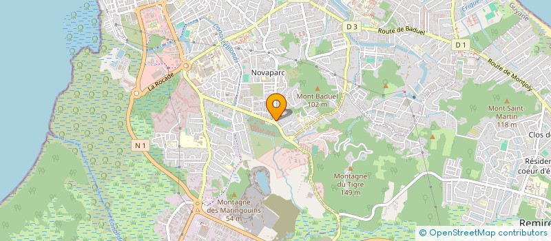 localisation de l'entreprise COIN DES STARS  CAYENNE