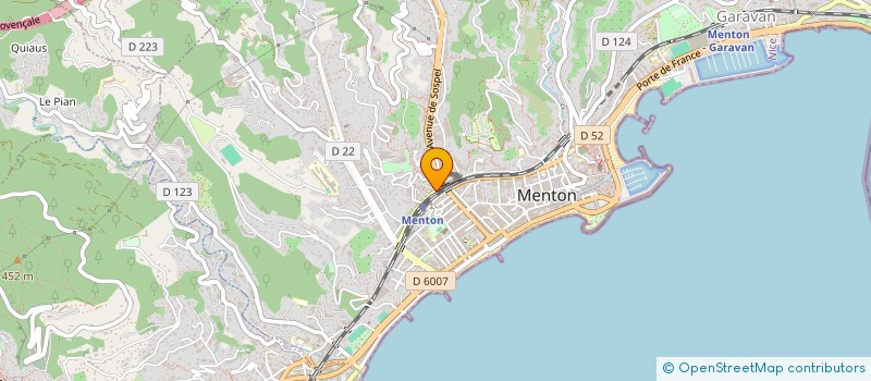 localisation de l'entreprise COIN DU TACOS à MENTON