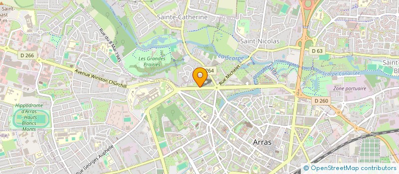 localisation de l'entreprise COIN MUSIC à ARRAS