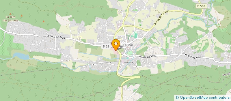 localisation de l'entreprise COINCIDENCES  LE VAL