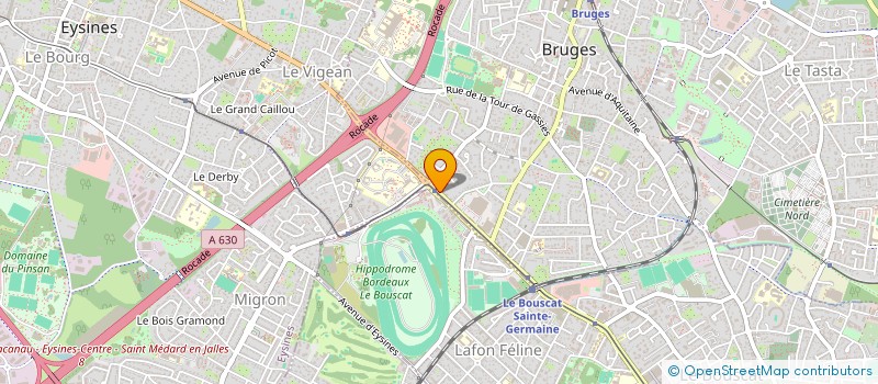localisation de l'entreprise COINCY DIFFUSION à BRUGES