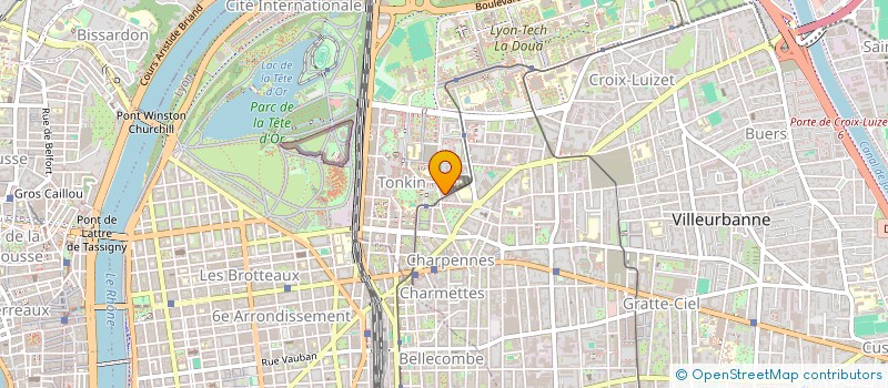 localisation de l'entreprise COINS CARRES à VILLEURBANNE