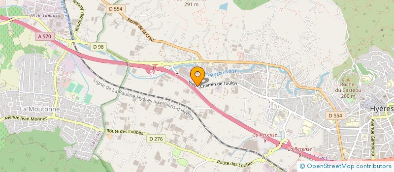 localisation de l'entreprise COINS DE FRANCE à HYERES