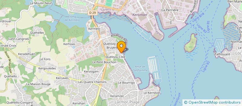 localisation de l'entreprise COINTE STEMPFFER  LARMOR-PLAGE