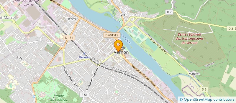 localisation de l'entreprise COINTIN ET COMPAGNIE à VERNON