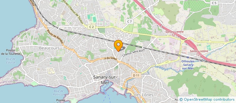 localisation de l'entreprise COINTREL  SANARY-SUR-MER