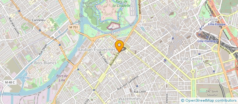 localisation de l'entreprise COINVEST à LILLE