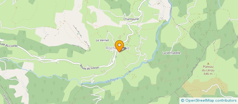 localisation de l'entreprise COIRON TONIC  ROCHESSAUVE