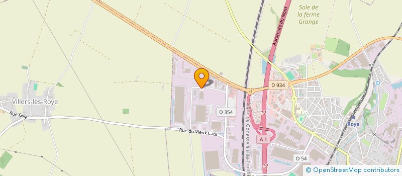 localisation de l'entreprise COISPLET DEBOFFLE à ROYE