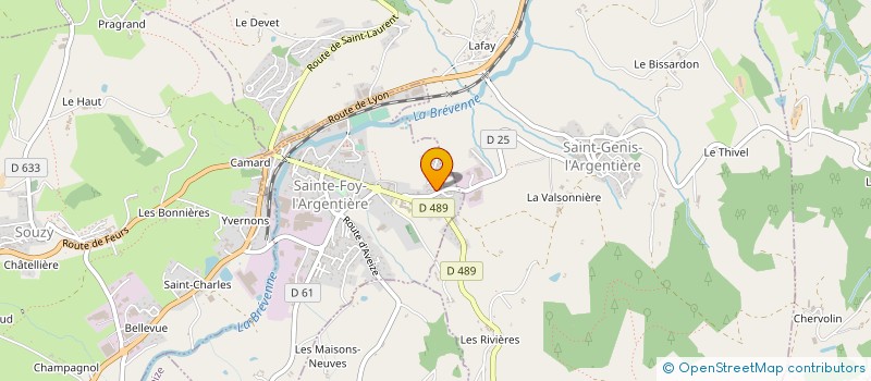 localisation de l'entreprise COJACK DIFFUSION à SAINTE FOY L'ARGENTIERE