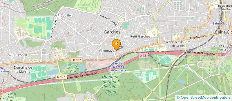 localisation de l'entreprise COJAD à GARCHES