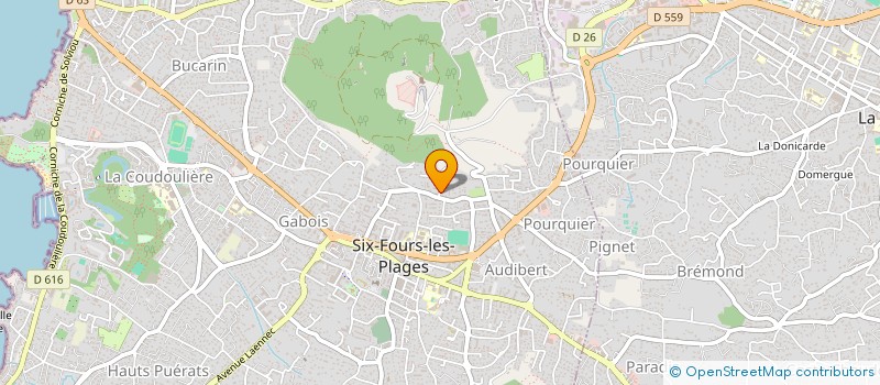 localisation de l'entreprise COJADELOU à SIX-FOURS-LES-PLAGES