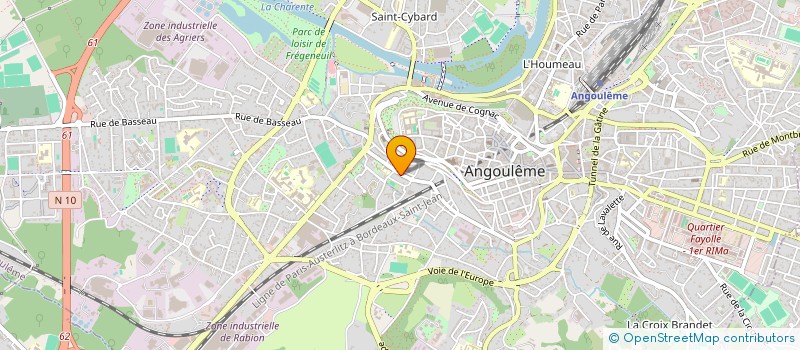 localisation de l'entreprise COJAUCA à ANGOULEME