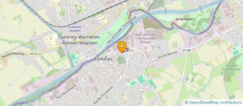 localisation de l'entreprise COJD  COMINES