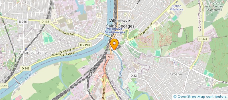 localisation de l'entreprise COJEC à VILLENEUVE-SAINT-GEORGES