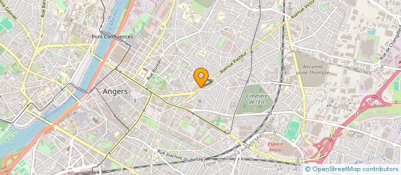localisation de l'entreprise COJECO - COLLECTIF DE JEUNES CONNECTES à ANGERS