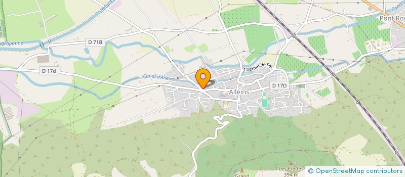 localisation de l'entreprise COJEME  ALLEINS