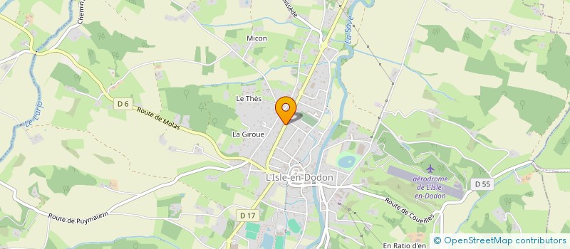 localisation de l'entreprise COJEMI à L'ISLE-EN-DODON