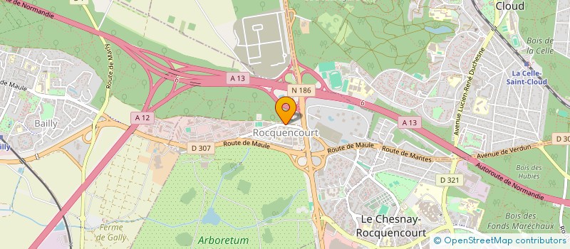 localisation de l'entreprise COJES  LE CHESNAY-ROCQUENCOURT