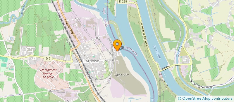 localisation de l'entreprise COJEVI  LAUDUN-L'ARDOISE