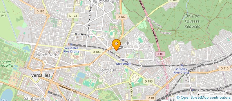 localisation de l'entreprise COJOCARI à VERSAILLES