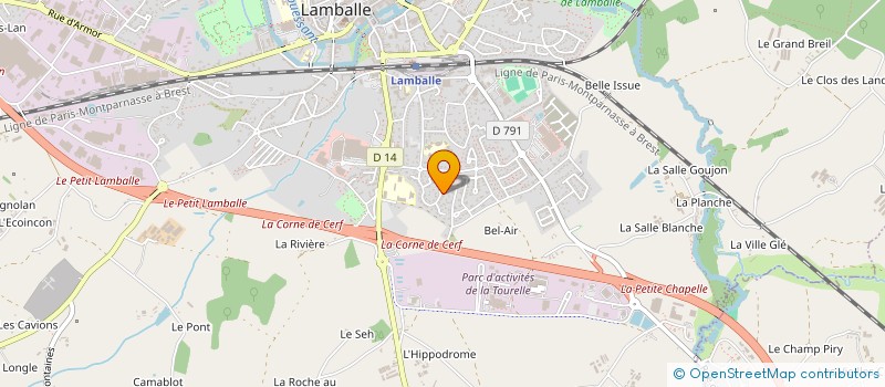 localisation de l'entreprise COJUMA à LAMBALLE-ARMOR