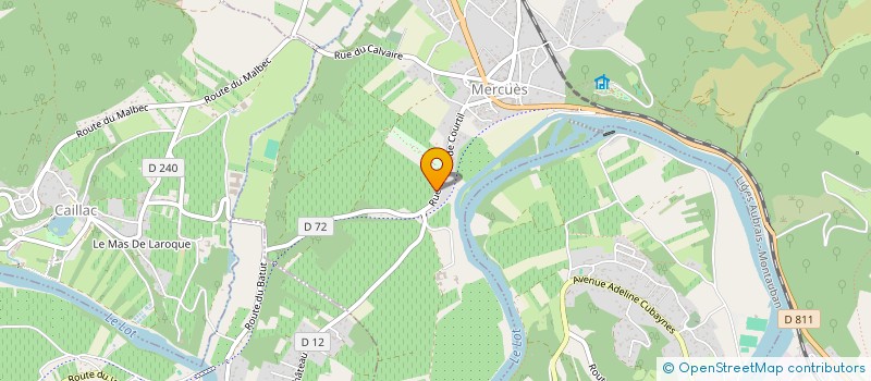 localisation de l'entreprise COJURO  MERCUES