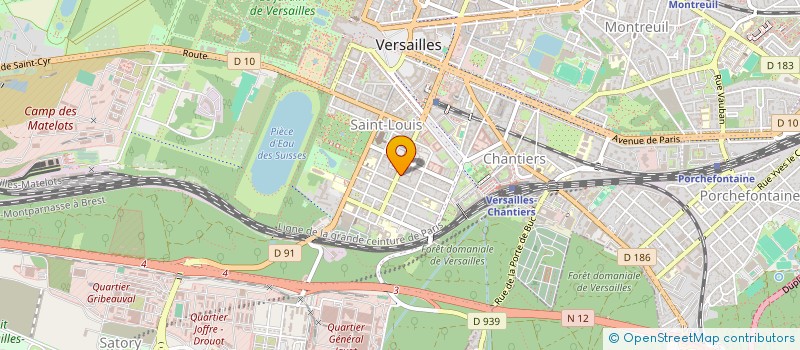 localisation de l'entreprise COJUVI IMMOBILIER à VERSAILLES