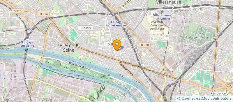 localisation de l'entreprise COKNEY BATIMENT à EPINAY-SUR-SEINE