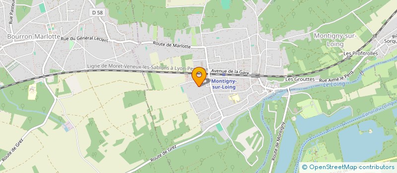 localisation de l'entreprise COKTAILS EVENEMENTS  MONTIGNY-SUR-LOING