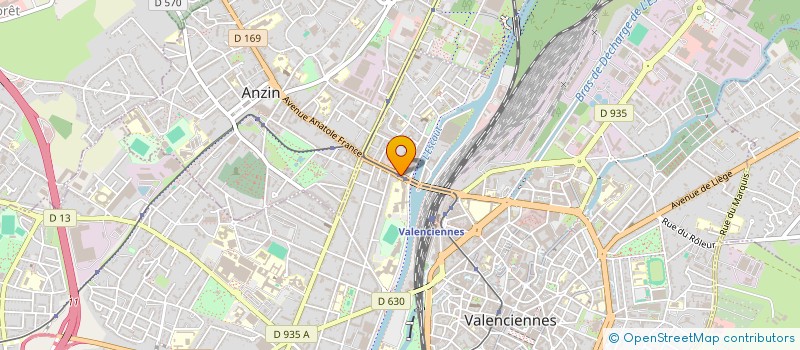localisation de l'entreprise COL BLEU à ANZIN