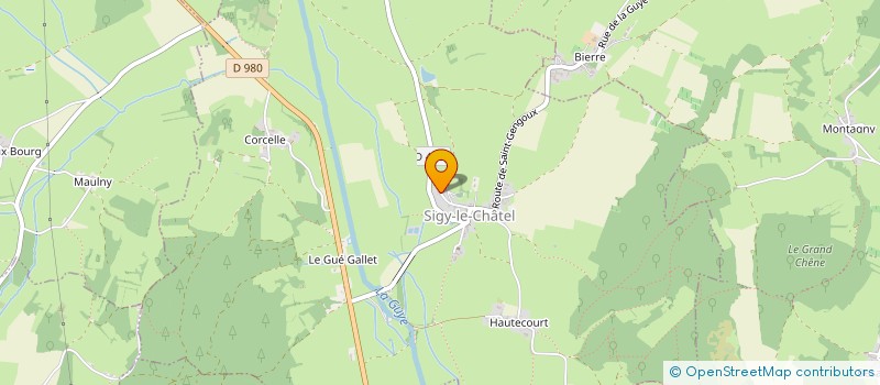 localisation de l'entreprise COL BOURGUIGNON GENERALISTES ENSEIGNANTS à SIGY-LE-CHATEL