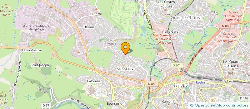 localisation de l'entreprise COL FRA CAR  RODEZ