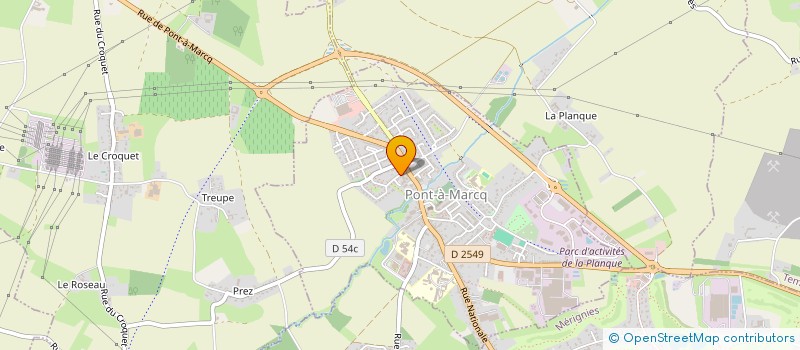 localisation de l'entreprise COL GROUP  PONT-A-MARCQ