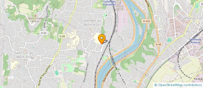 localisation de l'entreprise COL'IMM  COLLONGES-AU-MONT-D'OR