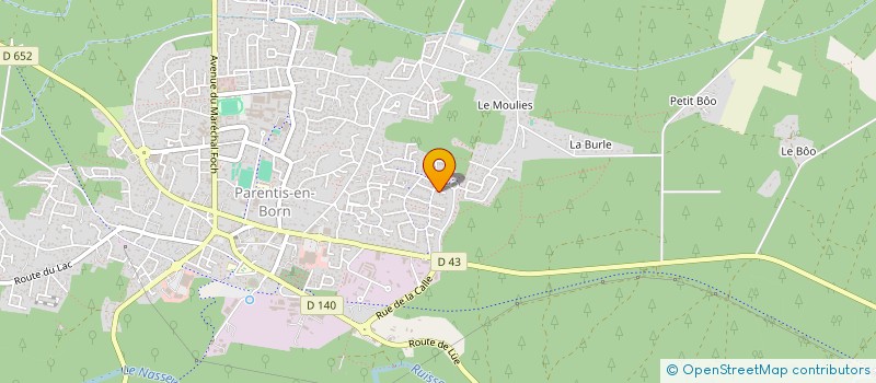 localisation de l'entreprise COL ME  PARENTIS-EN-BORN