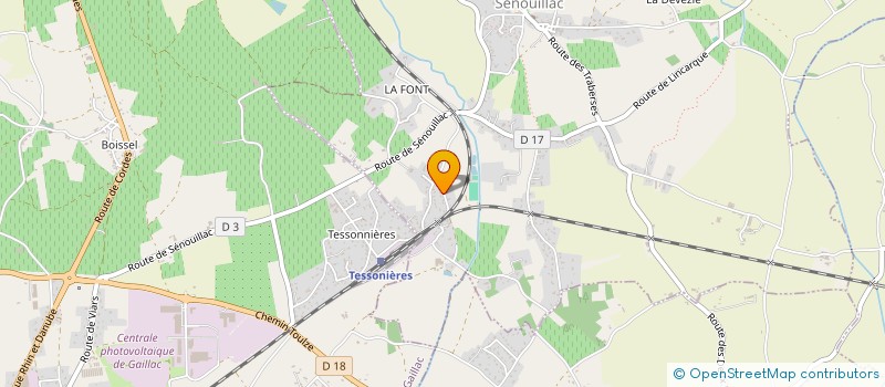 localisation de l'entreprise COLAF  SENOUILLAC