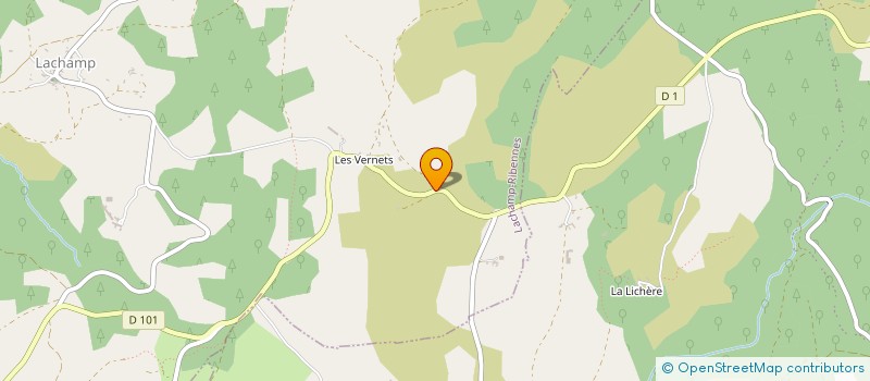 localisation de l'entreprise COLAGNE INVESTISSEMENTS  LACHAMP-RIBENNES